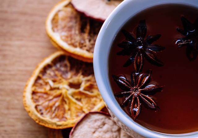 tea stained american flag