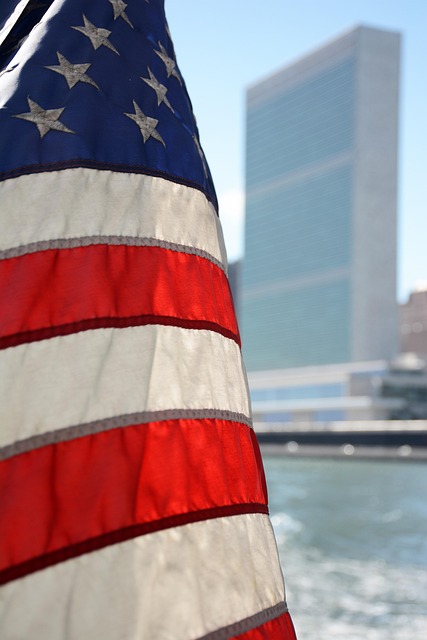 weathered american flag