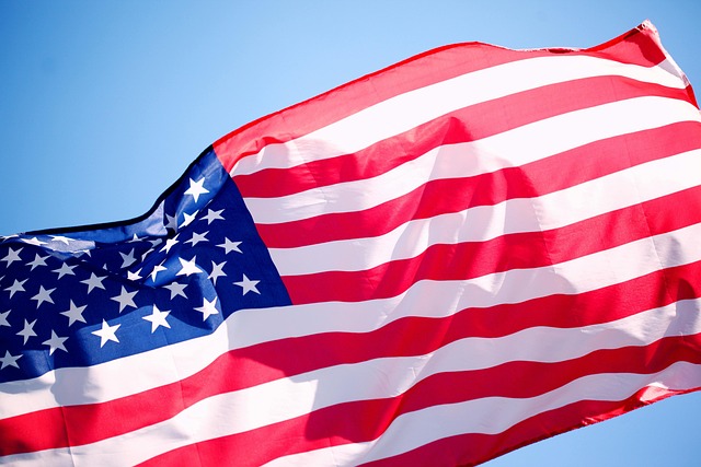 weathered american flag