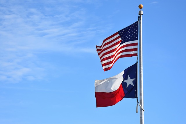 weathered american flag