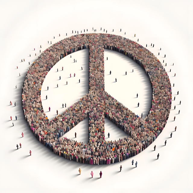 american flag peace sign