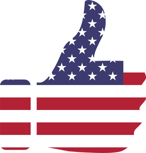 american flag peace sign