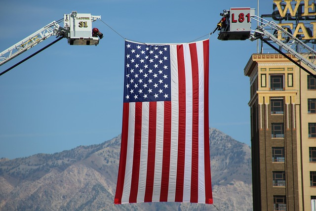 american flag banner