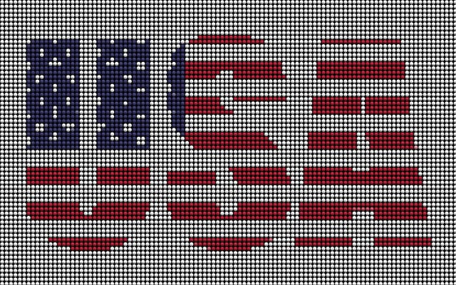distress american flag