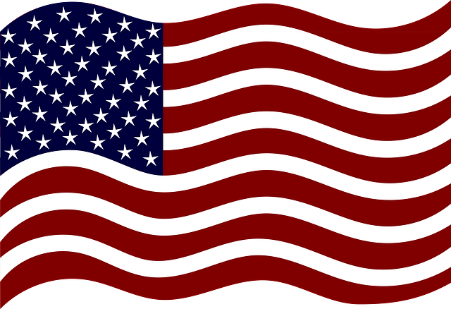 tea stained american flag