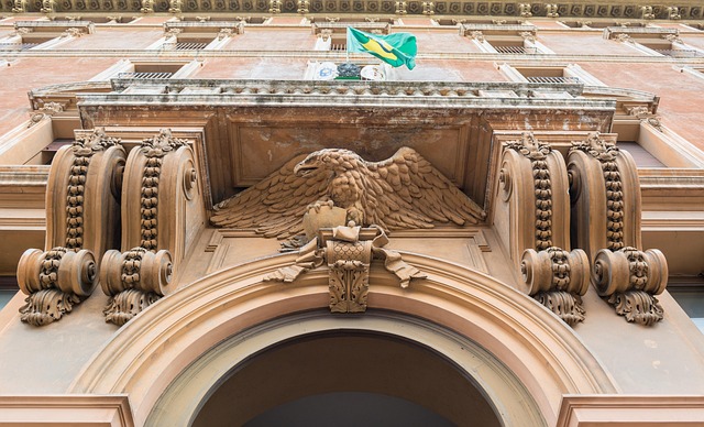 Trump flag with eagle and slogan