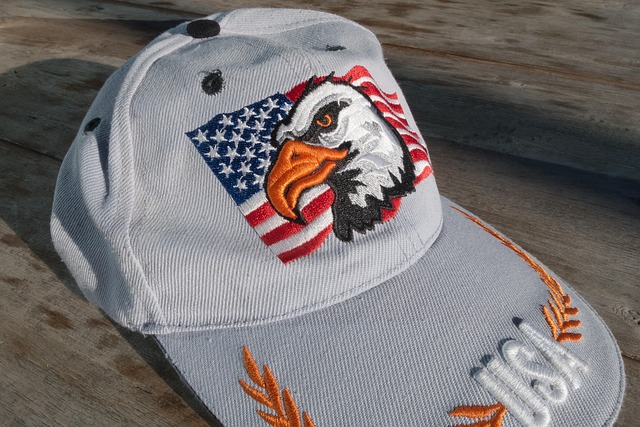 Trump flag with eagle and slogan