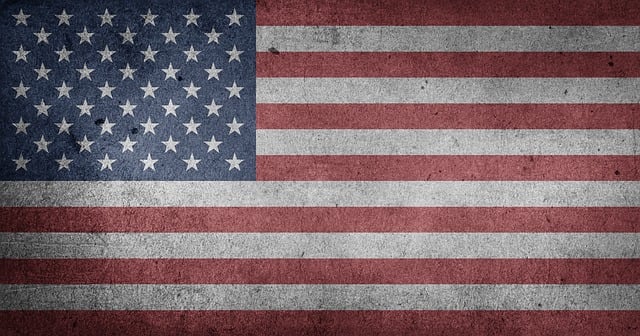 Vintage style cotton embroidered Stars and Bars flag