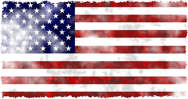 Fade resistant outdoor Stars and Bars flag
