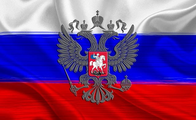 Trump flag with eagle and slogan