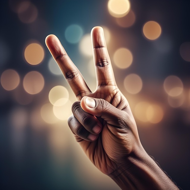 american flag peace sign
