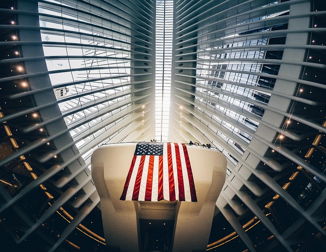 tea stained american flag