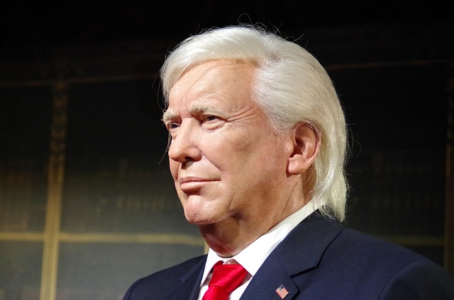 Trump flag with eagle and slogan
